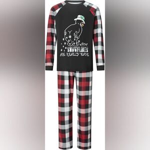 Festive Graphic Christmas Pajama Set - Medium